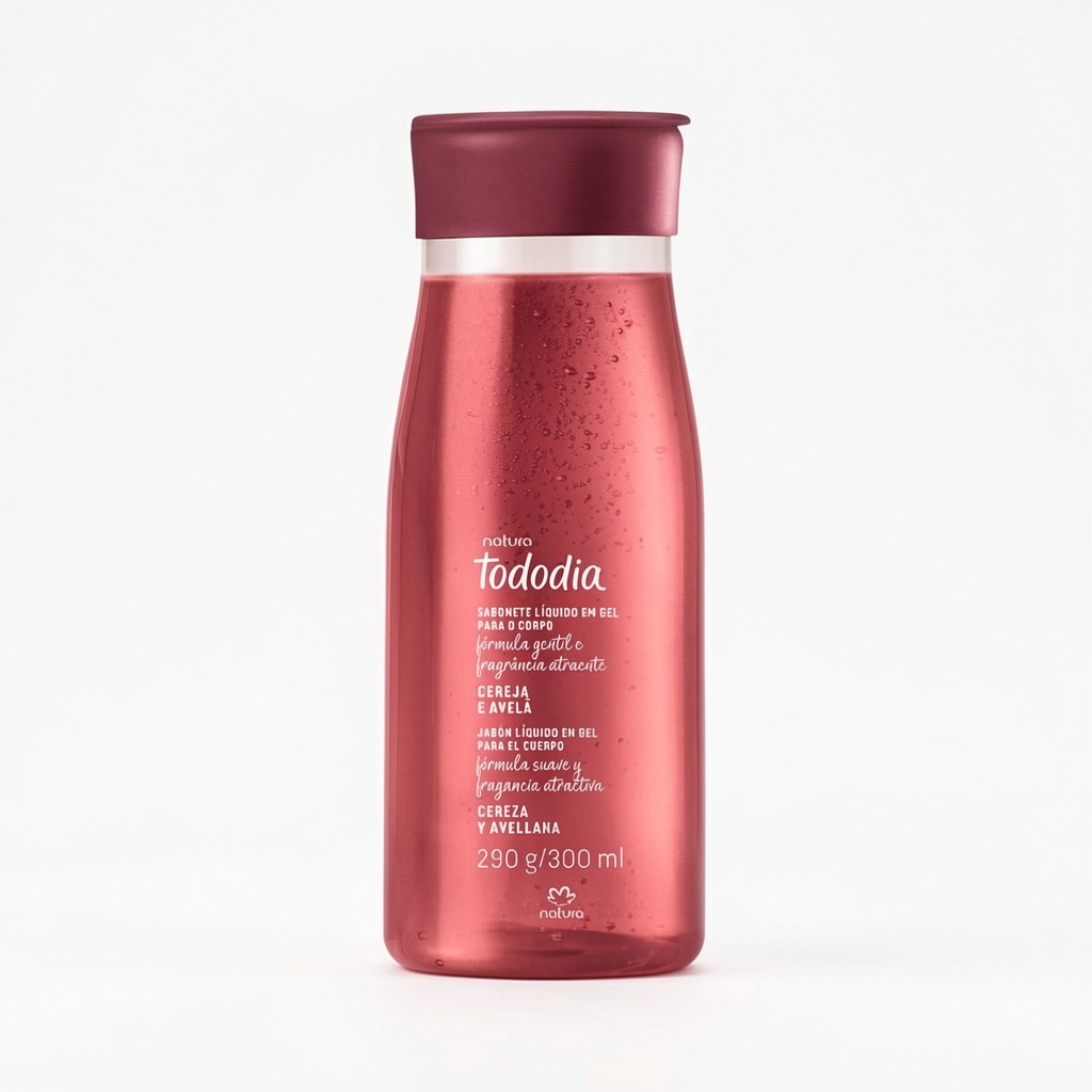 Jabón Líquido Natura Tododia Cereza y Avellana 300 ml