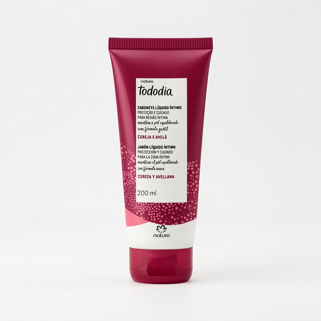 Jabón Líquido Íntimo Natura Tododia Cereza y Avellana 200 ml