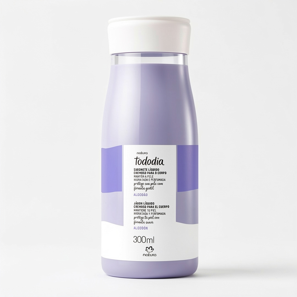 Jabón Líquido Natura Tododia Algodón 300 ml