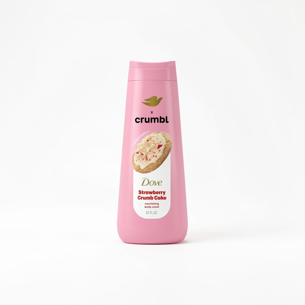 Dove x Crumbl Jabón Líquido Corporal Strawberry Crumb Cake | 532 ml