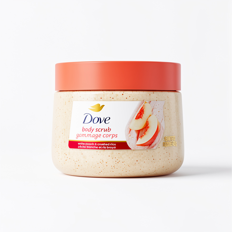 Dove Exfoliante Corporal Durazno Blanco y Arroz Triturado | 425 g