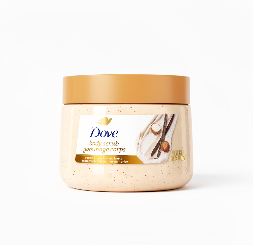 Dove Exfoliante Corporal Azúcar de Vainilla y Manteca de Karité | 425 g