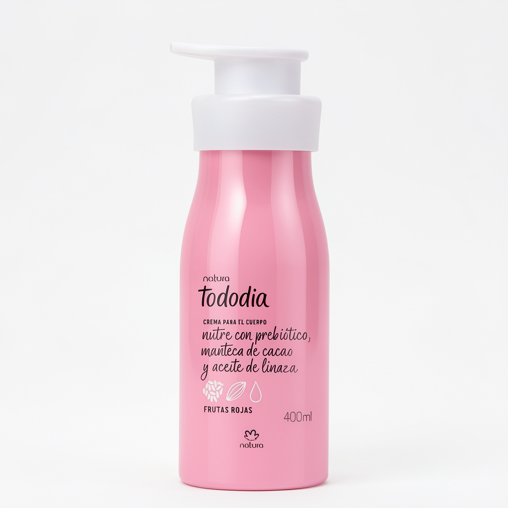 Crema Nutritiva para el Cuerpo Natura Tododia Frutas Rojas 400 ml