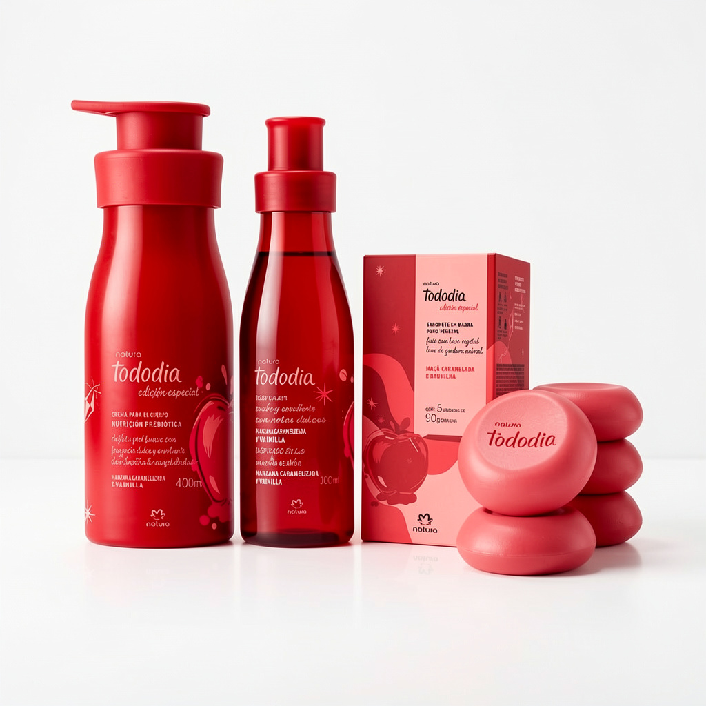 Kit Rutina Corporal Natura Tododia Manzana Caramelizada y Vainilla