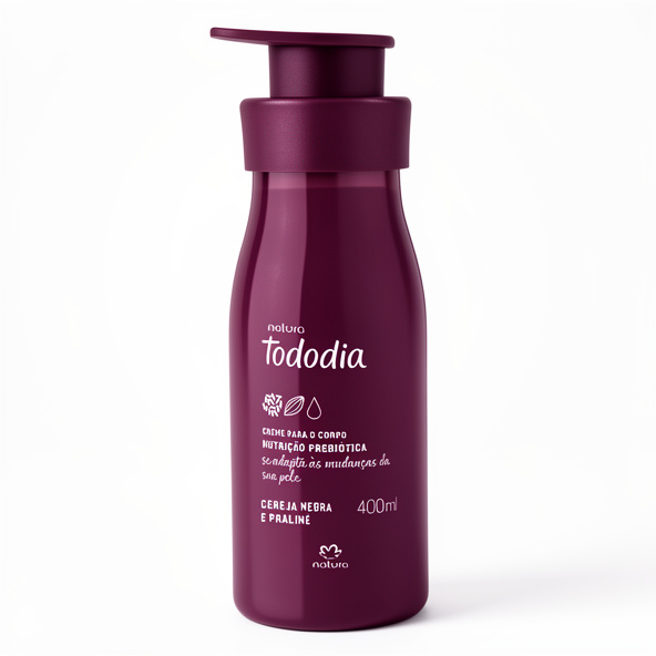 Crema nutritiva para el cuerpo Tododia Cereza Negra y Praliné 400 ml