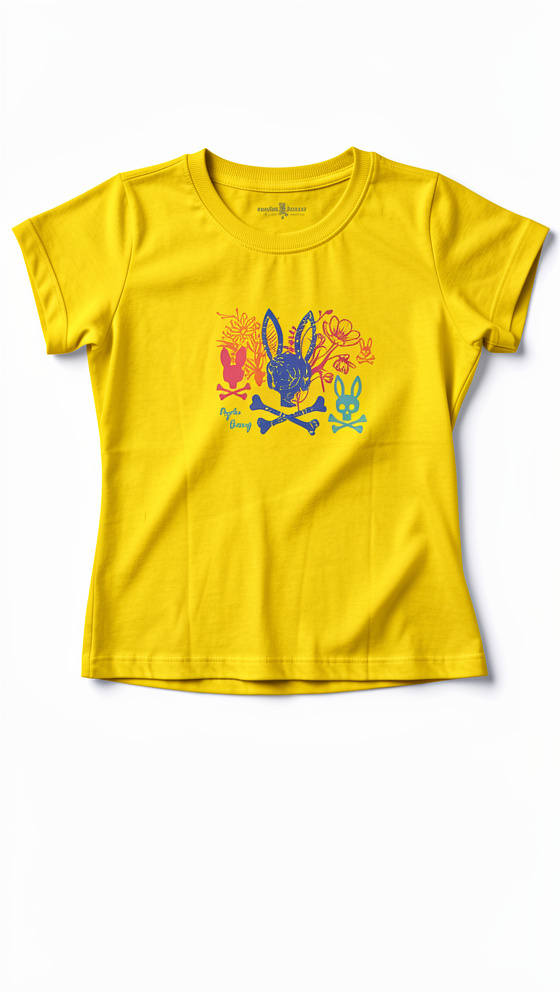 CAMISETA AMARILLA PSHYCO DAMA