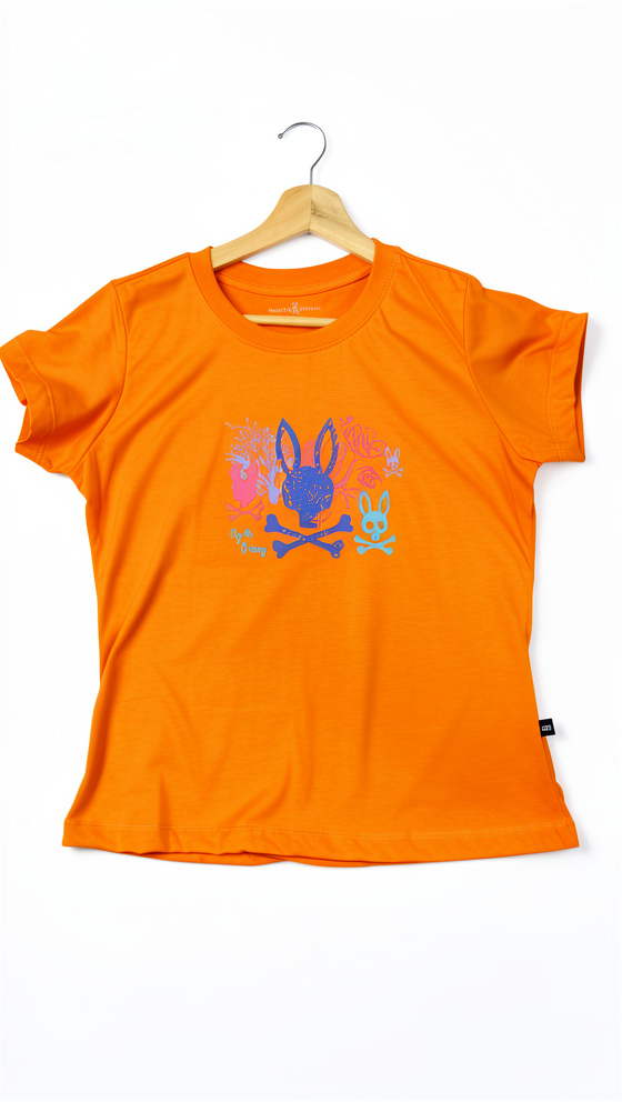 CAMISETA PSHYCO NARANJA DAMA