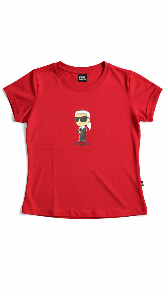 CAMISETA ROJA KARL DAMA