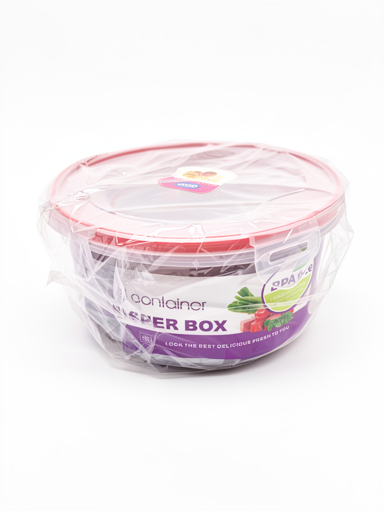 Pack 3 Pocillos Tapper Redondo De Plastico