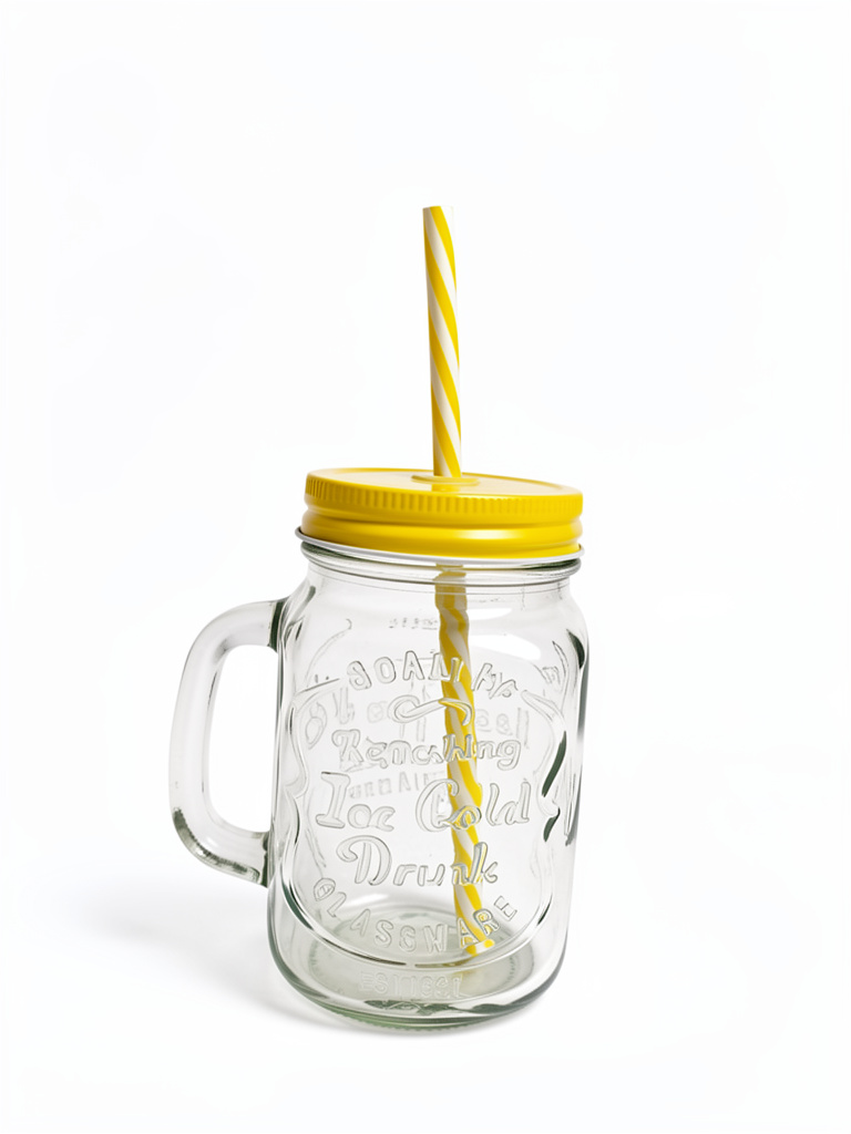 Vaso Con Bombilla