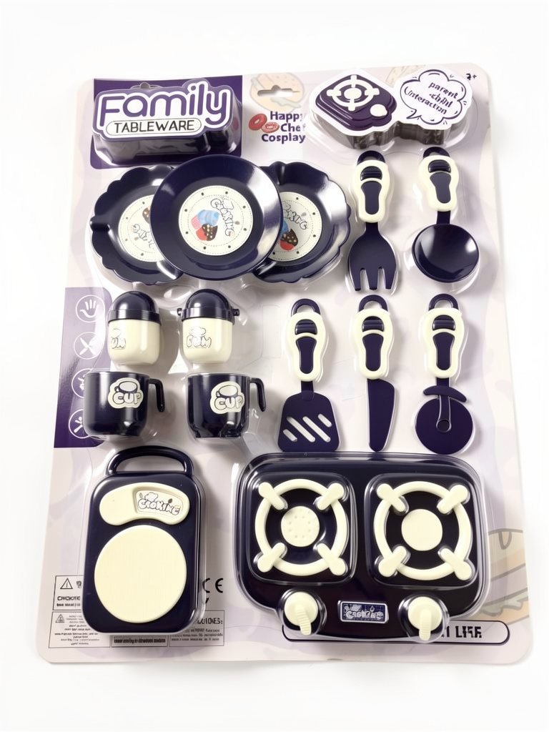 Juego Set De Cosineria Grande Azul