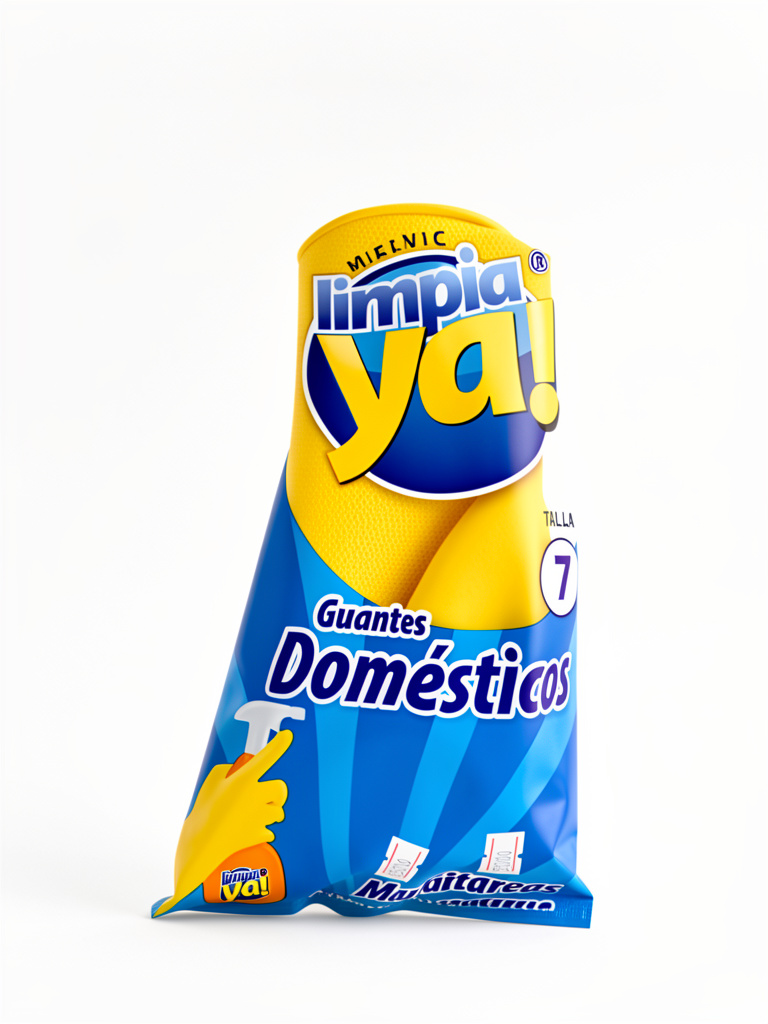 Guante amarillo limpia ya talla 7