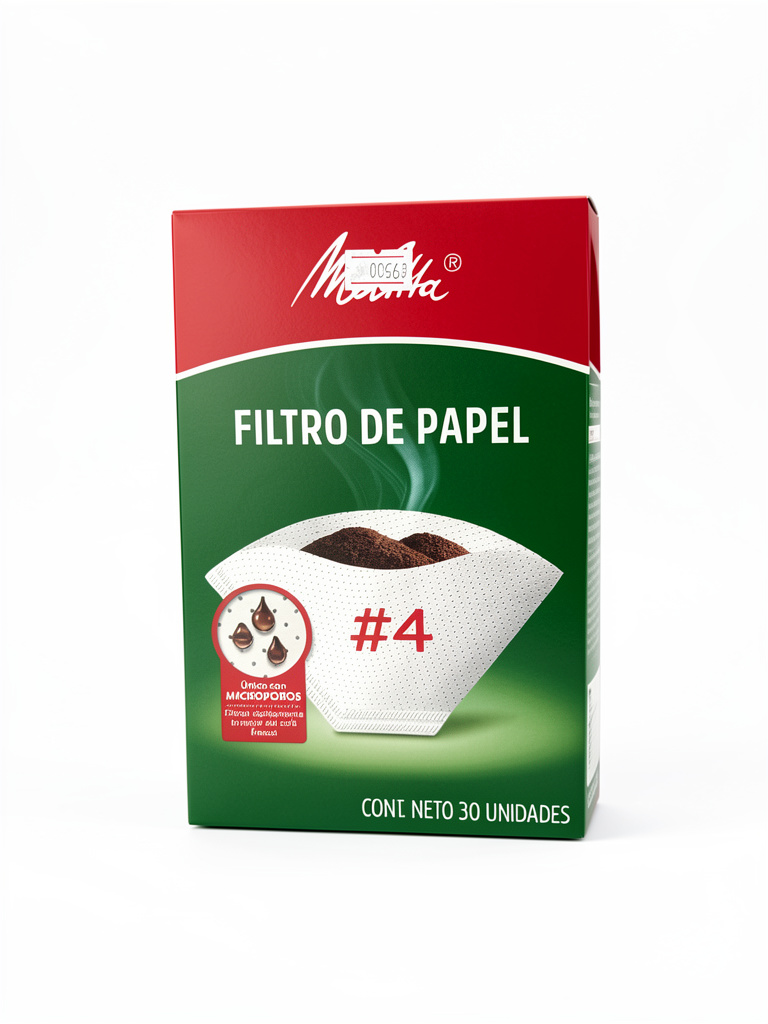 Filtro de papel de cafe grande