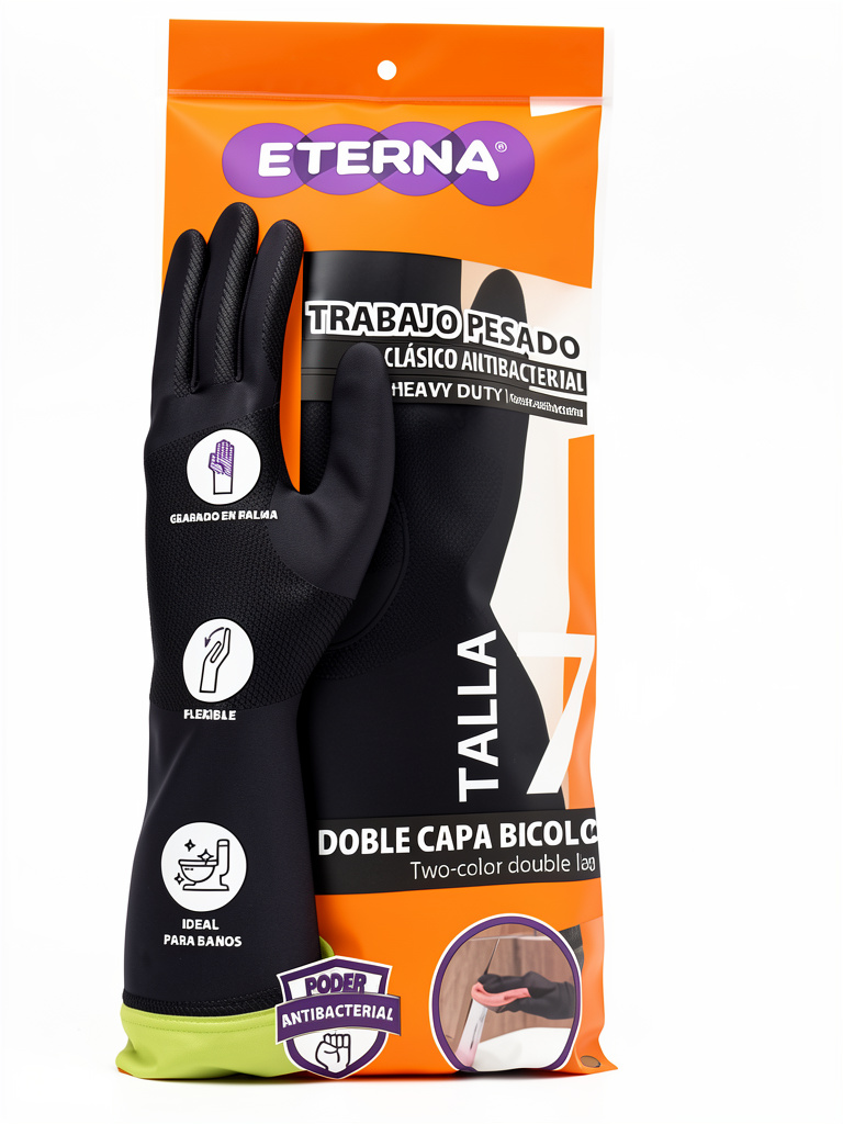 Guante eterna negro talla 9