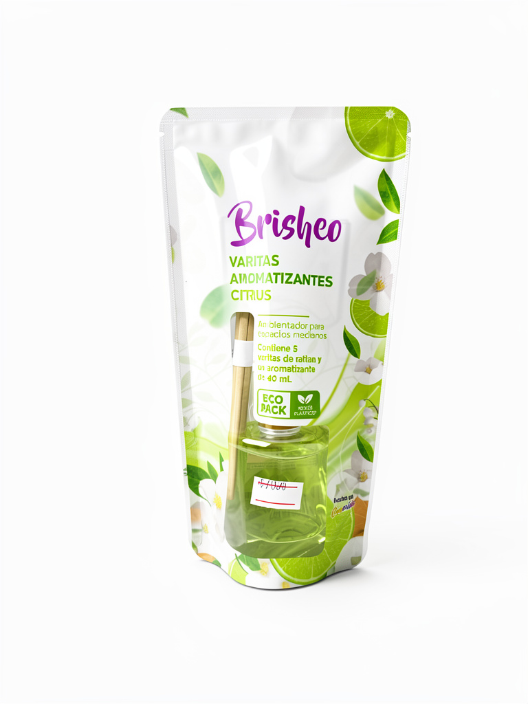 Ambientador varitas citrus Brisheo