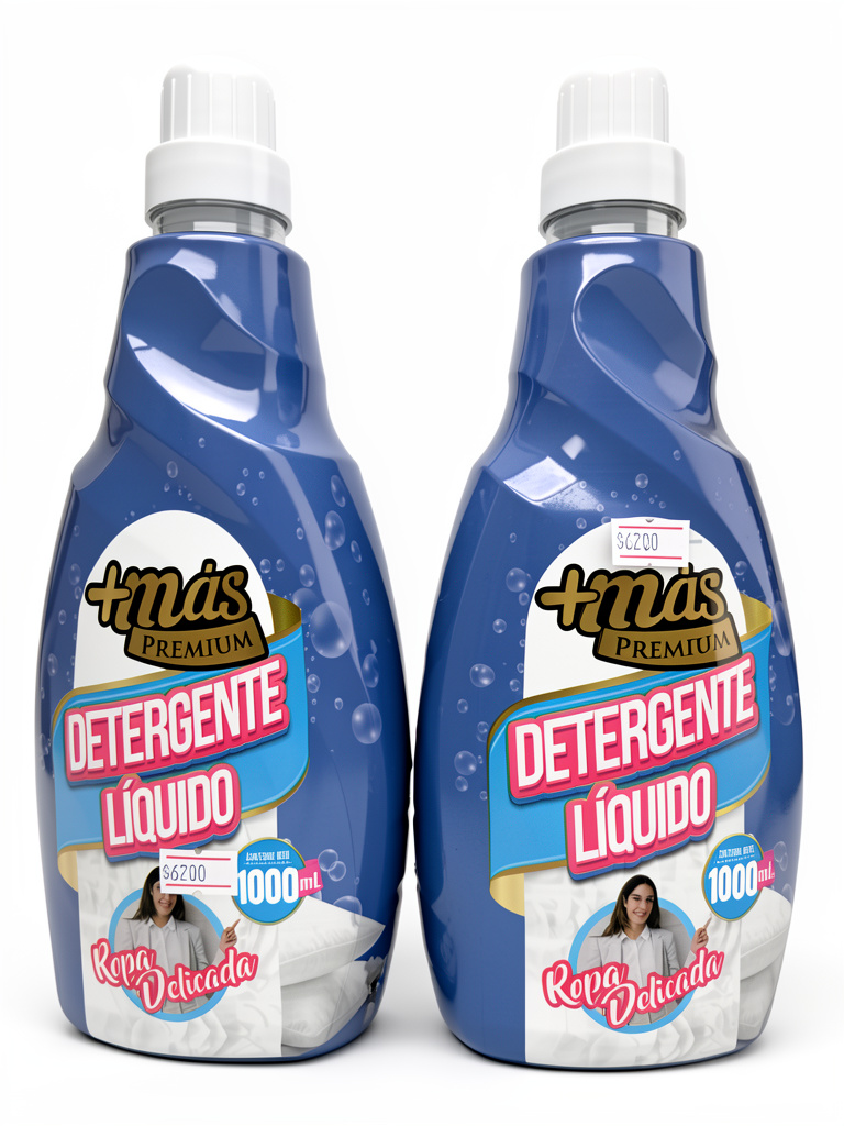 Detergente líquido ropa delicada más premium 1 Lt