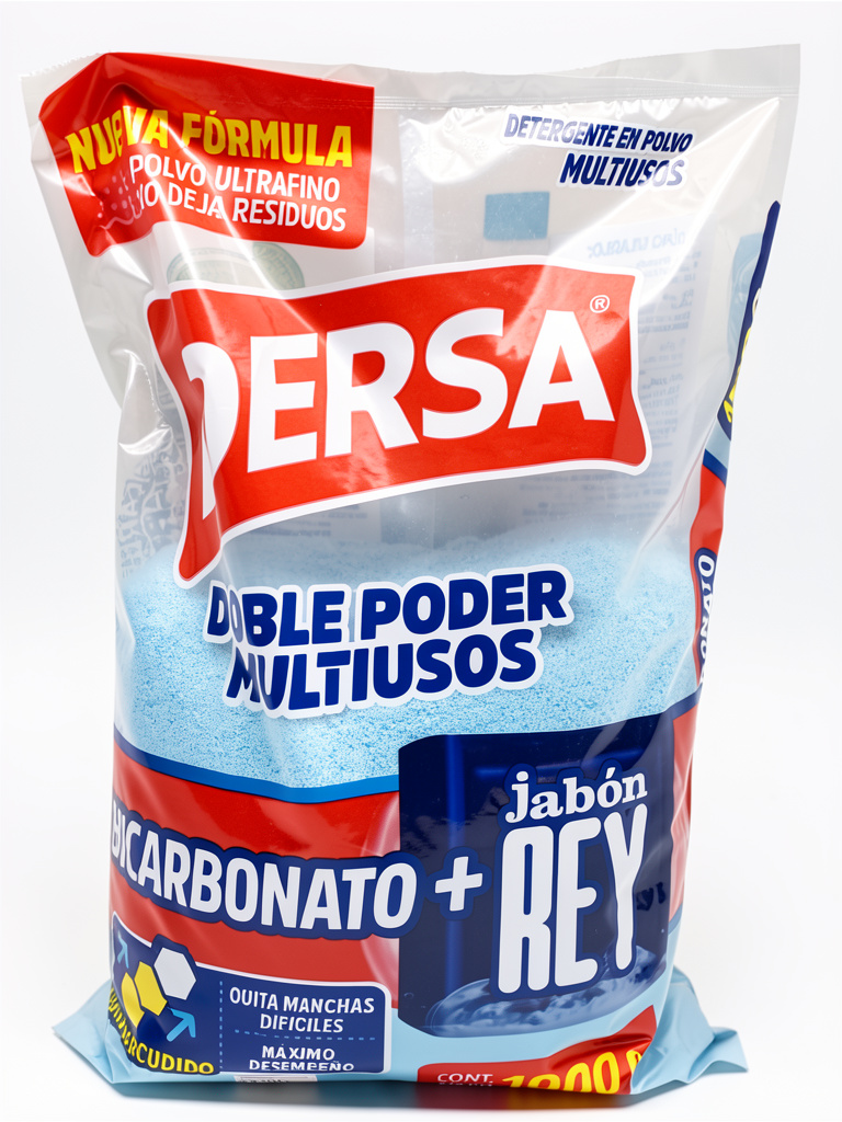 Detergente bicarbonato + jabón rey dersa 1 kg