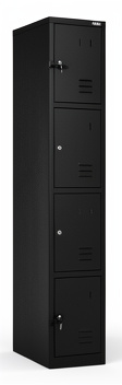 Locker 4 Puertas Color Negro