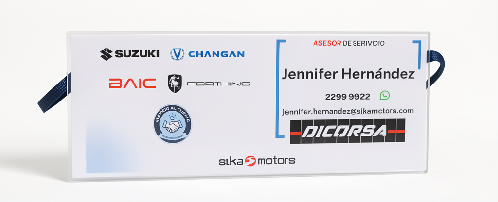 Acrílico Personalizado de Identificacion