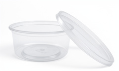 Tapa p/envase transparente INIX 8onz.