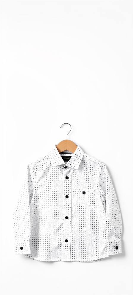 Camisa blanca a puntos  (S-M)