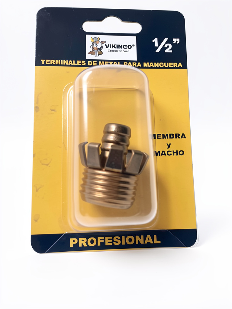 TERMINALES DE METAL PARA MANGUERA, MACHO