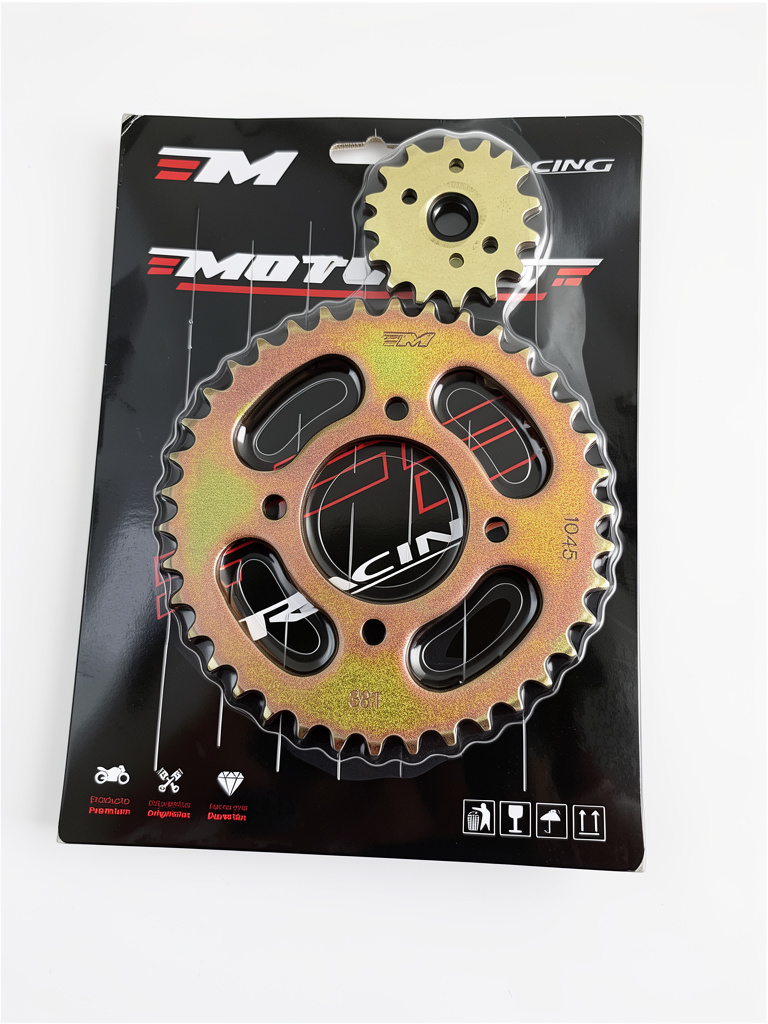 catarina y sproket 428-38T BYQ150/ TX200/HJ125-7/GN150/E/SPROKET 15T
