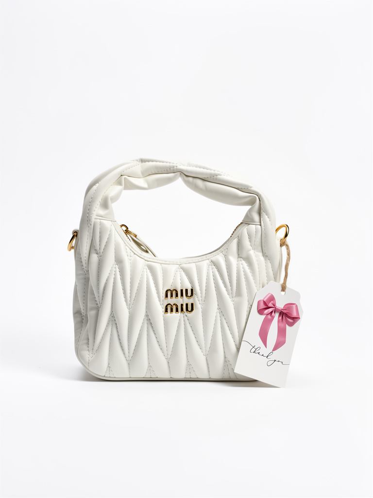 Bolso pequeño MIU MIU blanco