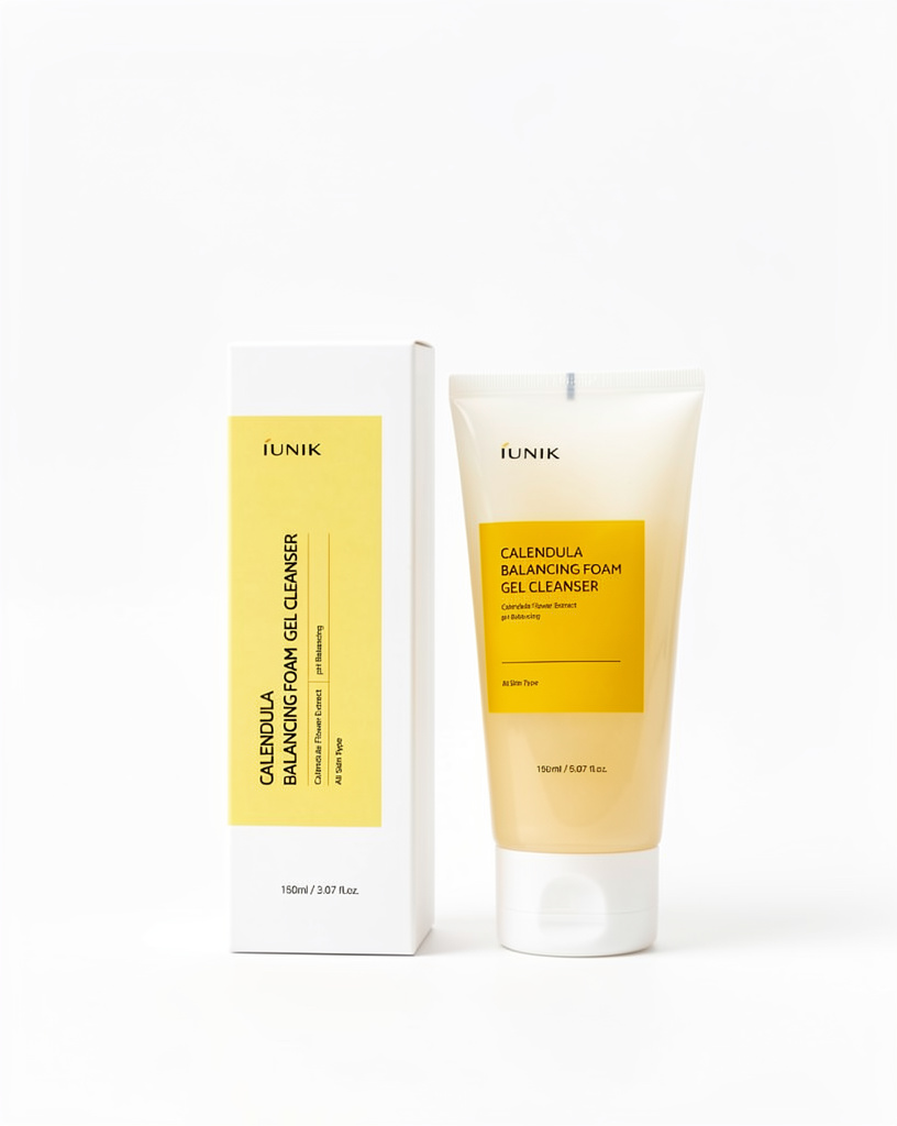 IUNIKA Calendula Balancing Foam Gel Cleanser