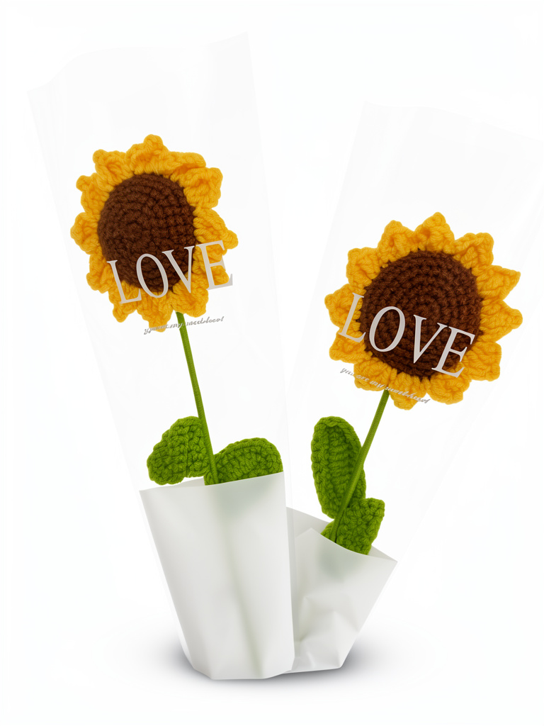 Girasol tejido LOVE