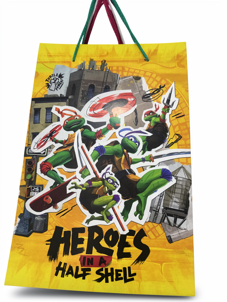 Bolsa regalo grande personajes animados