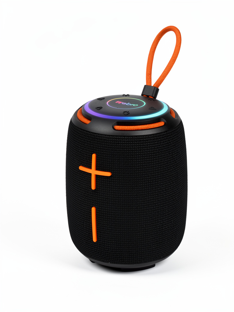 BOCINA NEBRO COLOR NEGRA CON LUCES WG188