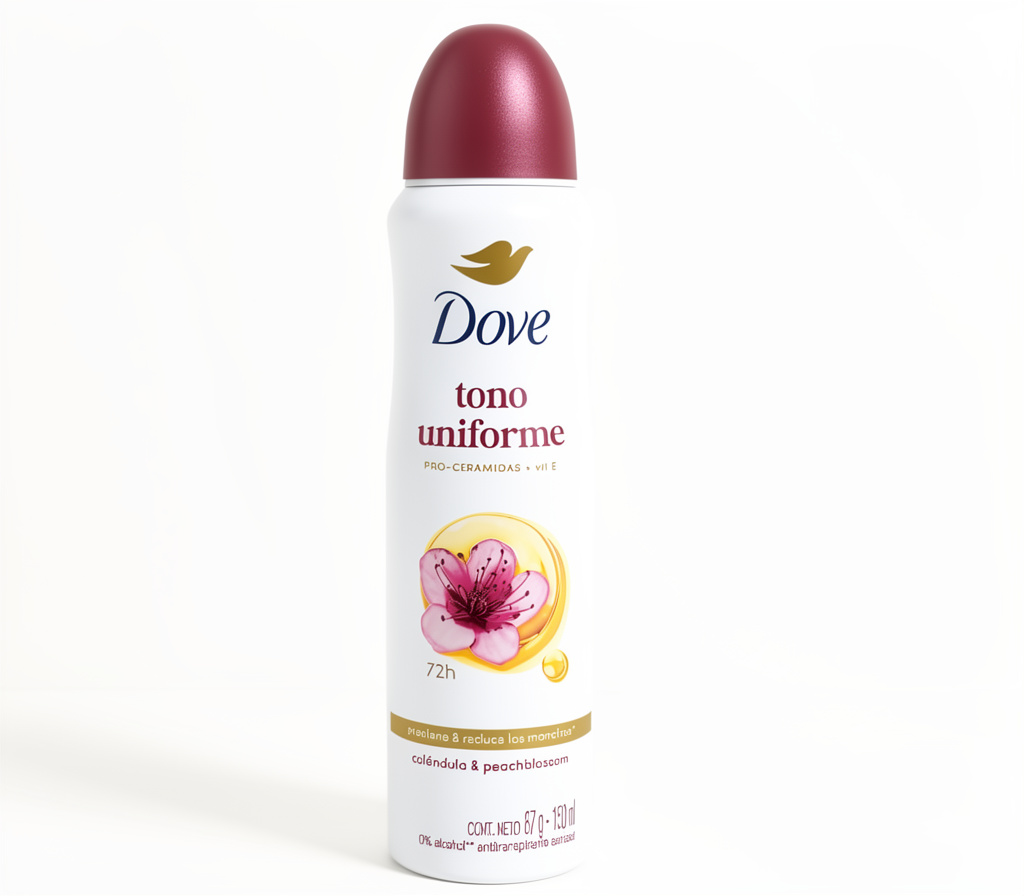 Desodorante Spray Dove tono uniforme caléndula