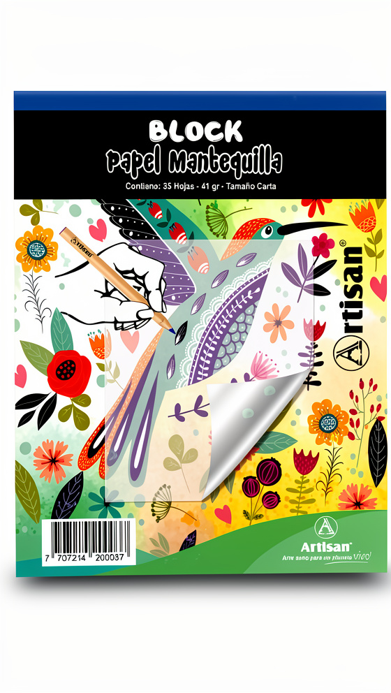 BLOCK MANTEQUILLA TAMAÑO CARTA