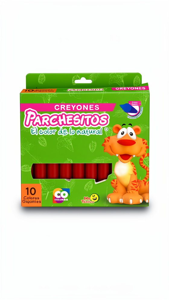 CREYONES X 10 PARCHESITOS
