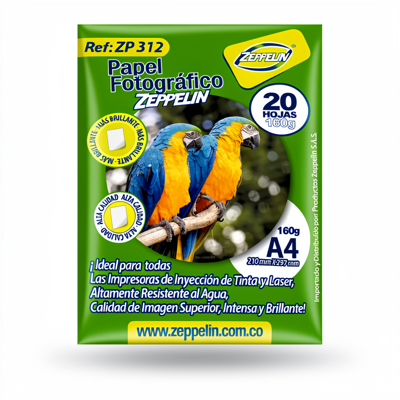 PAPEL FOTOGRAFICO 160 G X20 H ZP