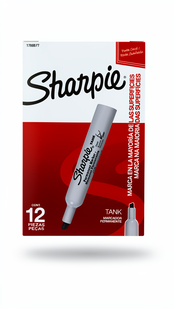 CAJA MARCADO SHARPIE TANK X 12
