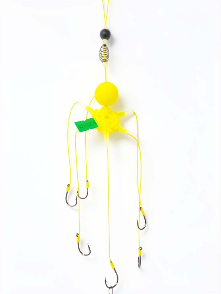MULTIANZUELOS CON RESORTE PARA CARNADA COLOR AMARILLO