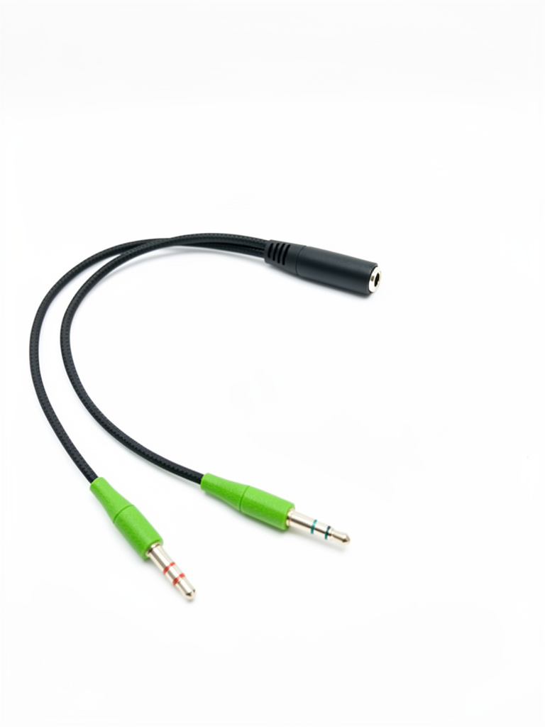 CABLE DE AUDIO 2 MACHOS 1 HEMBRA