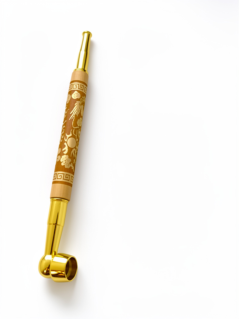 PIPA DISEÑO DRAGON DORADA