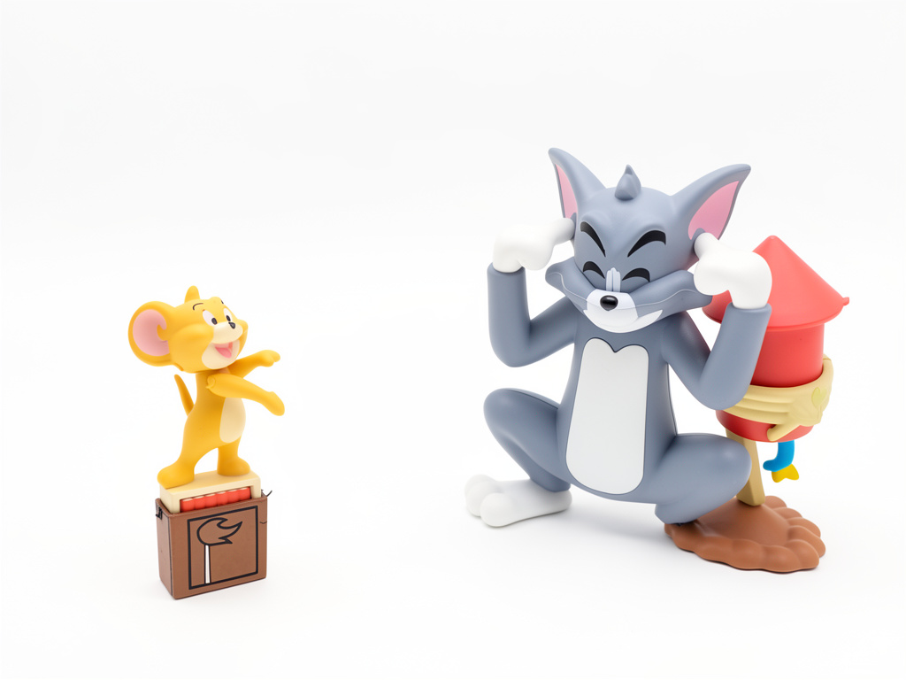KIT TOM Y JERRY FIGURAS COLECCIONABLES X2