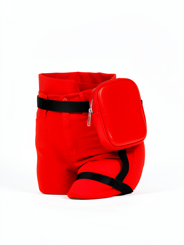 BOLSOS DE PIERNA MOTERA ROJO