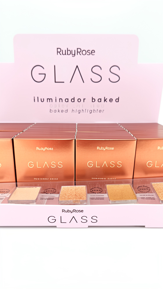 ILUMINADOR BAKED GLASS C/36 UNID RUBY ROSE