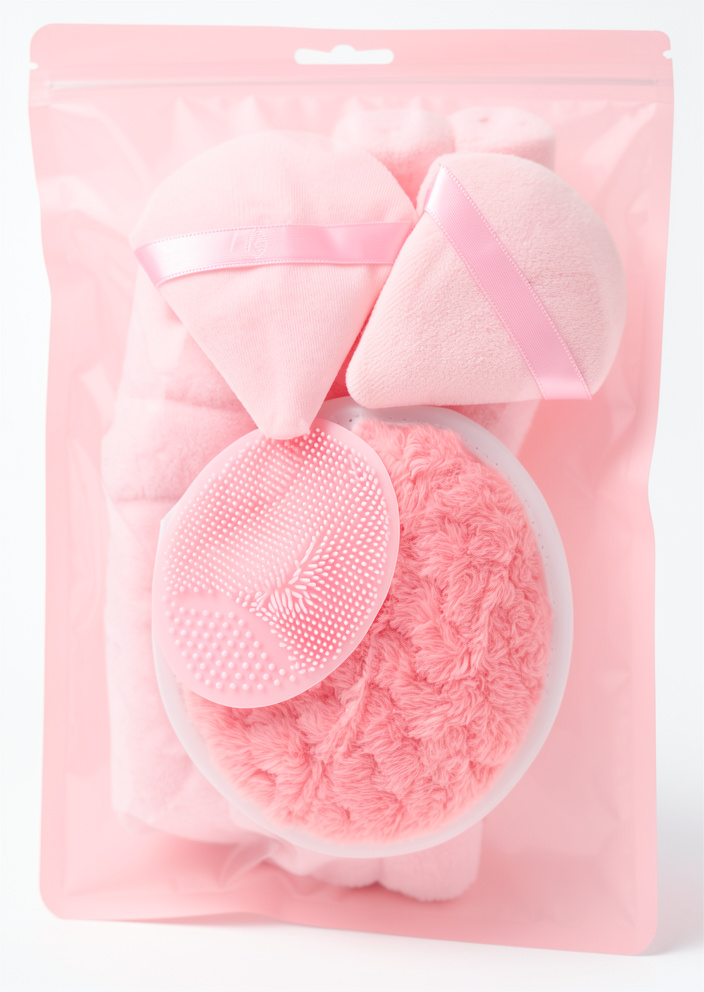 KIT ESPONJA LAÇO ROSA