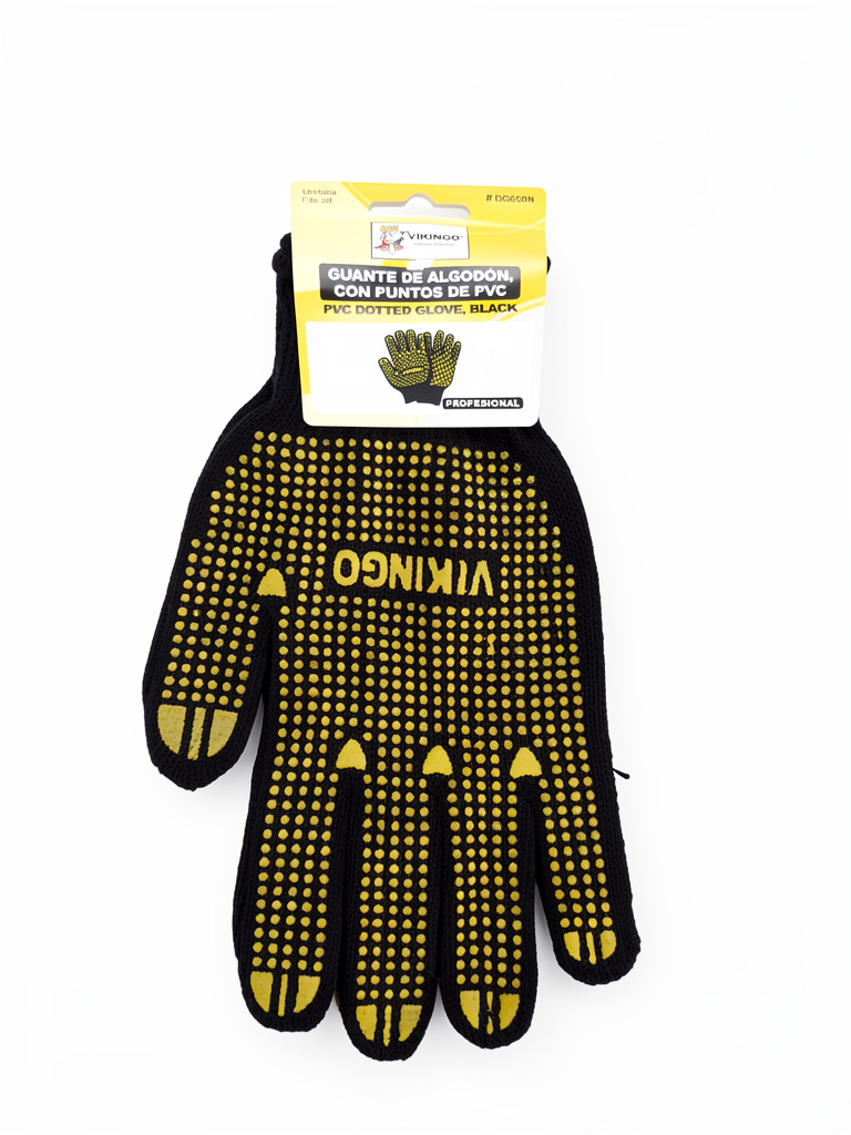 Guantes  Algodón Vikingos Negro