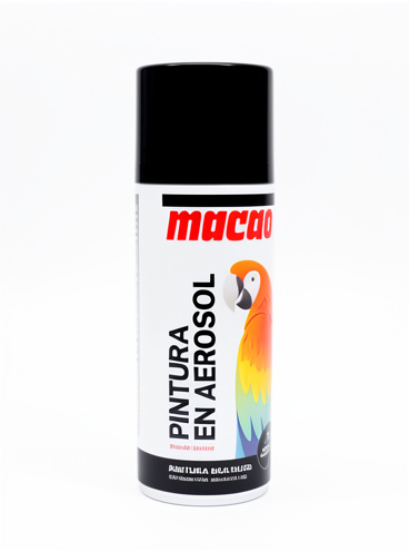 Spray Macao Negro Brillante