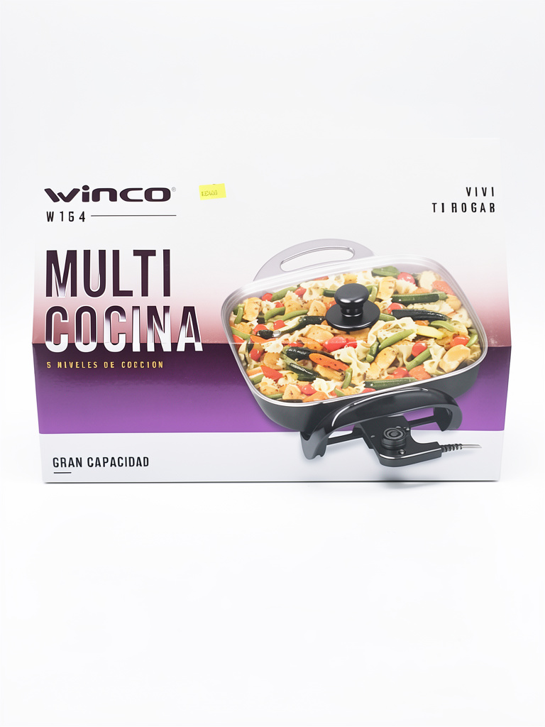 Paellera rectangular winco