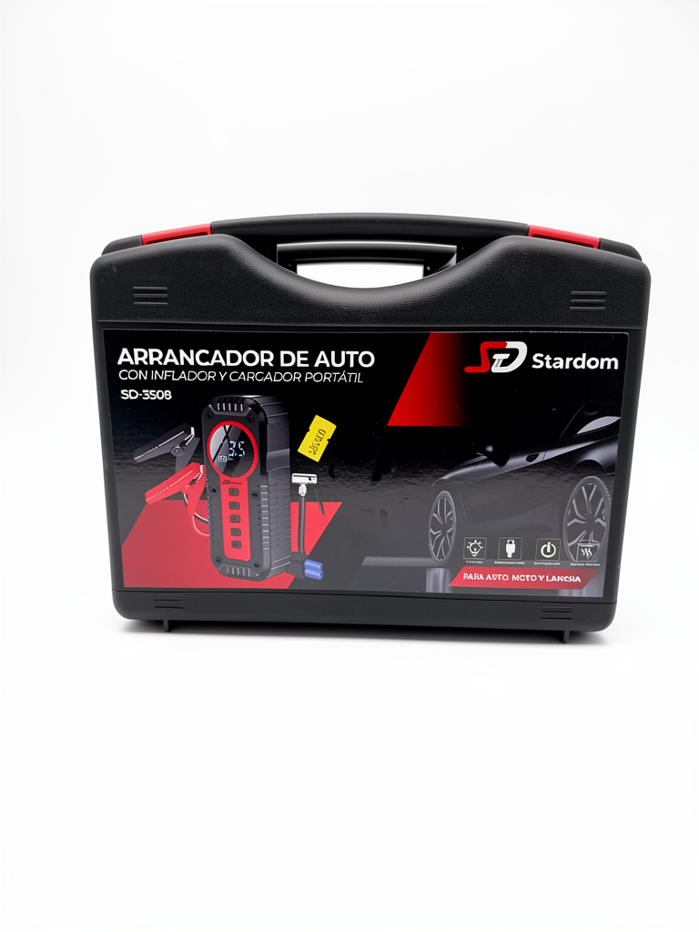 Arrancador de auto con inflador