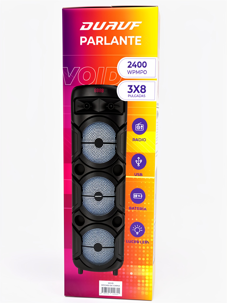 Parlante 3x8 duavf
