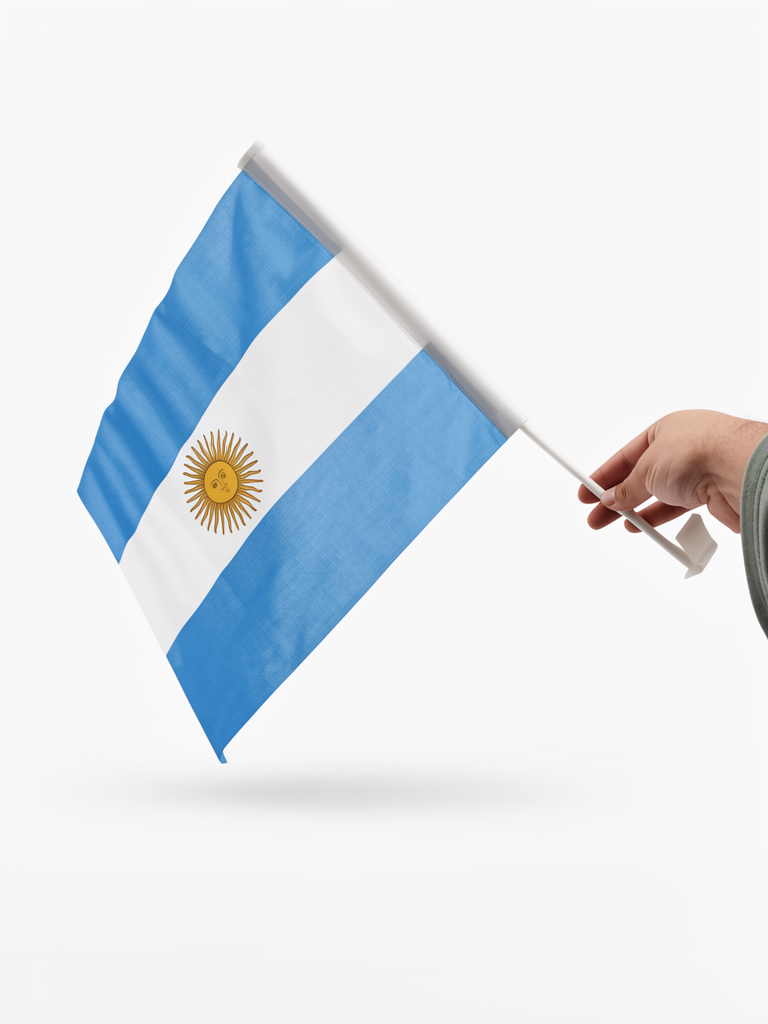 Bandera para auto Argentina